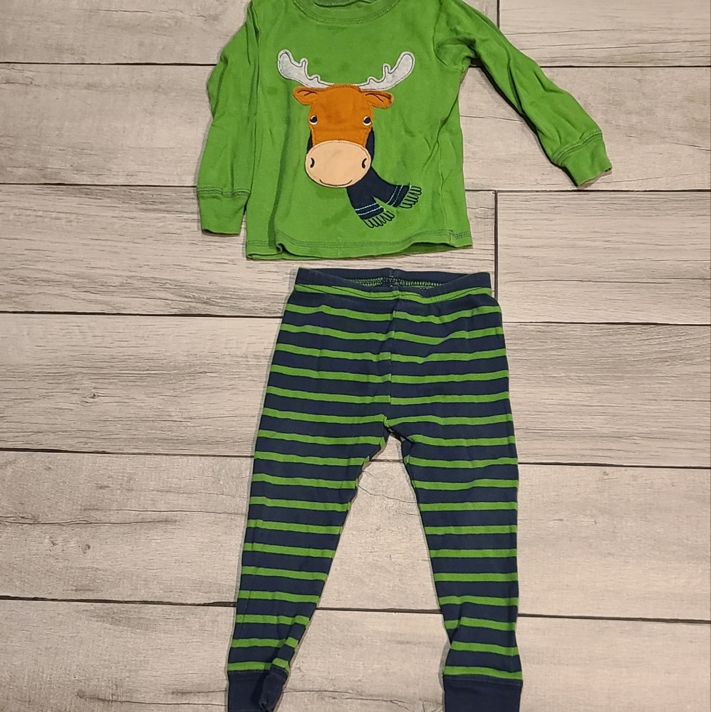 🍁Carters Holiday Winter moose pajamas🧋
